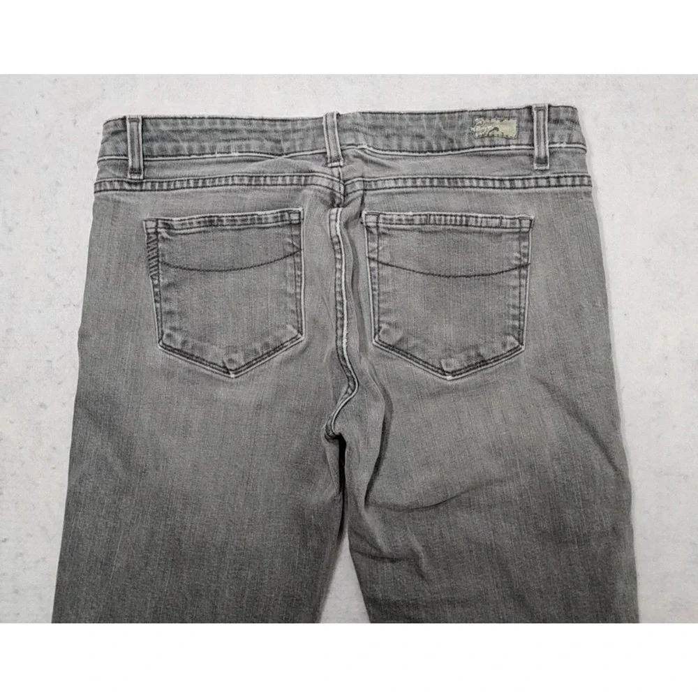 Paige Jeans Women 28 Tall Long Blue Heights Straight Leg‎ Grey Whisker Vtg  Y2K